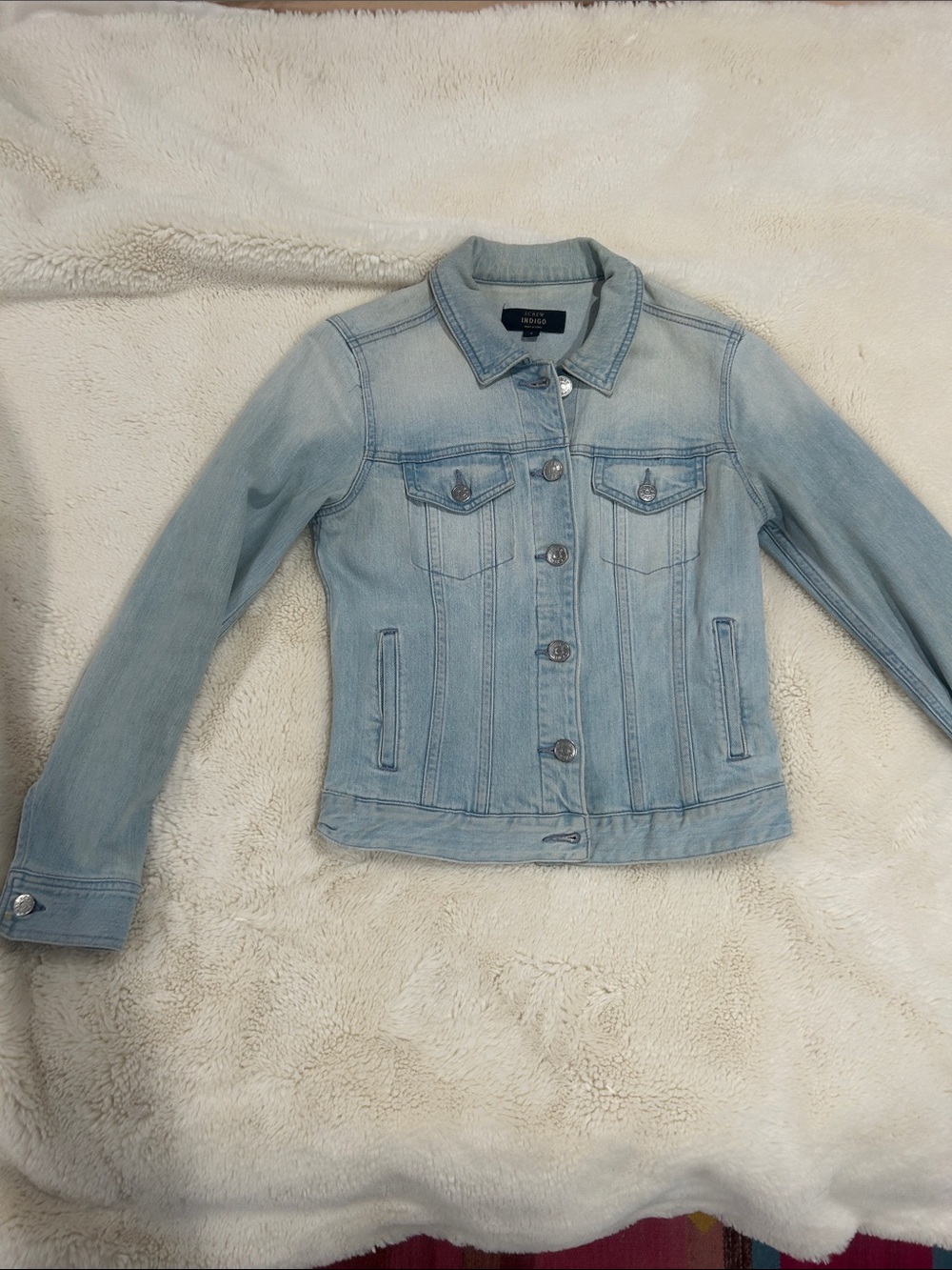 JCrew Indigo Women's Light Blue Denim Jacket - small